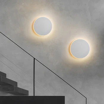 Nordijska Ustvarjalnost LED stenska svetilka moderne Preprostost krog sconces svetlobe v zaprtih prostorih postelji spalnica, dnevna soba stopnicah, hodniku dekoracijo