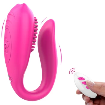 Nosljivi Klitorisa G Spot Vibrator Dvojni Užitek Daljinsko Partner Klitorisa Nastavek Analni Vagina Stimulator Spolnih Igrač za Ženske