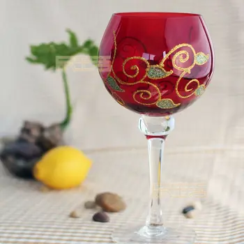 Nov Evropski stil čisto ročno izdelane zlate žice visoko stopala kristalno steklo vaza Svečnik gospodinjski okraski