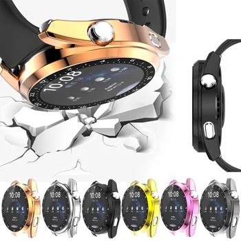 Nov Prihod Plating TPU Ohišje Za Huawei Watch3 Pro 48 MM zaščitni Pokrov Smartwatch PC Kaljeno Steklo Lupini Screen Protector