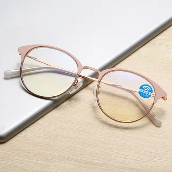 Nova Moda Anti-modra Obravnavi Očala Ženske Krog Anti-utrujenost Presbyopic Očala Modre Svetlobe Računalnik Razred Očala