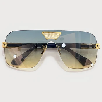 Nova Moda Rimless Kvadratnih Sončna Očala Za Ženske, Moške 2021 Luksuzne Blagovne Znamke Design Allloy Akril Okvir Za Očala Gafas De Sol Mujer
