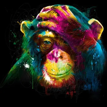 Nove Barve Opica Mozaik, Poln Smolo Diamond Slikarstvo Navzkrižno Šiv Kvadratnih Obrti Vezenje Diy Needlework Slike Okrasnih