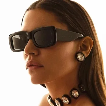 Nove Ženske Kvadratnih sončna Očala Moda Luksuzne blagovne Znamke Oblikovalec Dame sončna Očala Letnik Odtenki Ženski UV400 Očala Oculos de sol