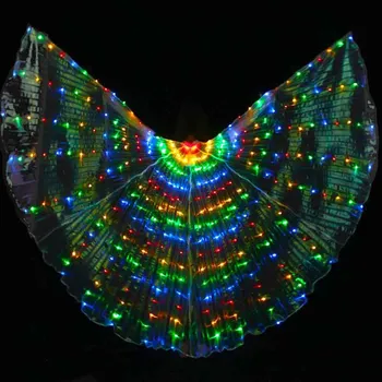 Novo 2017 Svetlobna LED Isis Krila za BellyDancing Pisane ples trebuh LED Krila stopnji Uspešnosti Rekviziti LED luči Krili 3 barve