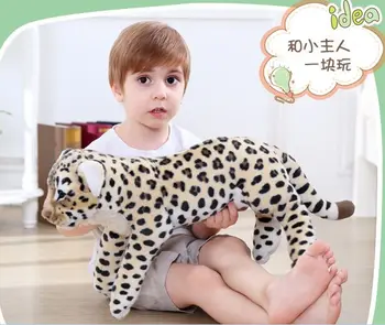novo simulacija leopard igrača velikih plišastih leži leopard lutka darilo za rojstni dan približno 60 cm 2790