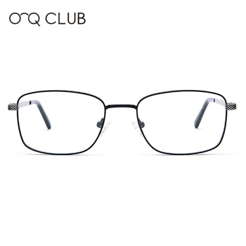 O-Q, KLUB Kvadratnih Moških Očala Okvirji Visoko Kakovostne Kovine Optična Očala za Kratkovidnost Recept Očala Okvirji YJ0206