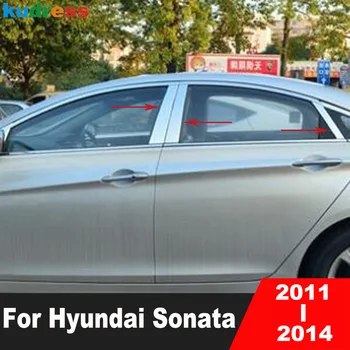 Okno Center Steber Zajema Trim Za Hyundai Sonata 2011 2012 2013 2014 Iz Nerjavečega Jekla B+C Post Modeliranje Trakovi Avto Dodatki