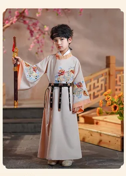 Otroci Novo Leto Oblačila Starih Bookboy Študent Obleka Fant Stranka Izvesti Fotografija Haljo Tradicionalni Noši Kitajski Šoli Oblači