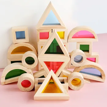 Otrok, Dojenček Študent Vrtec Črkovanje Lesena Geometrijska Slika Blok Puzzle Grad, Ustvarjalnost, Razvoj Inteligence Igrača Unisex