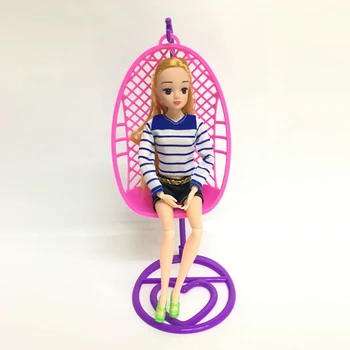 Otrok ' s Play House Igrače Plastične Ročno Swing Stol Za Lutke Lutka Miniaturnega Pohištva Igrače Doll House Decoration
