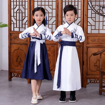 Otrok Tradicionalna Kitajska Oblačila, Vezenje Tang Obleko Dekleta, Stari Ples Hanfu Kostum Pravljice Obleke Stopnji Uspešnosti