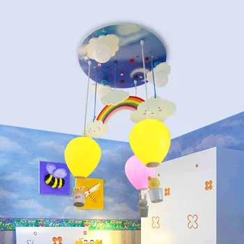 Otroška soba mavrica balon LED stropne luči spalnica ustvarjalne risanka osebnost stropna svetilka luč vroč zrak LU8111535