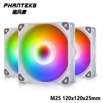 Phanteks M25-120 120X120X25mm ARGB belo ohišje ventilatorja 12 CM visoko veter glasnost računalnika hladilni ventilator 4PIN PWM nadzor temperature