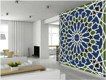 Po meri umetnosti ozadje,Arabesque brezhibno vzorec,za dnevno sobo, spalnica, jedilnica strop v ozadju stene vinil ozadje
