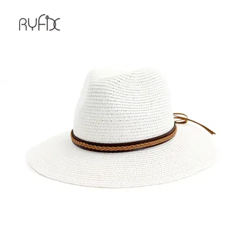 Poletje, sonce klobuk korejska različica Jazz slamnik Plaži, počitniška potovanja, modni klobuk Femme Skp HA197