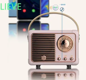Prenosni Mini Retro BT Povezave Kamere Obliko Majhen Brezžični Zvočniki Z Radio FM