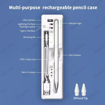 Primeren za iPad Svinčnik Primeren za Apple, Svinčnik 2l Pisalo in Huawei Logitech tip-c USB polnilne pisalo škatla za shranjevanje