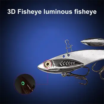 Privlačna Stabilno Dual-luknje Design Fishing Lure Vabe za Ribolov Vabe Vaba Fadeless Oko-lov