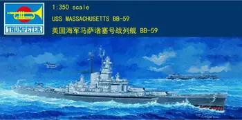 Prvi trobentač deloval 1/350 05306 USS Massachusetts BB-59