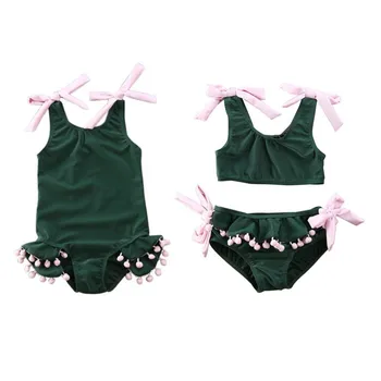 Pudcoco NAS Park Nova Moda 1-6 let Poletje Malčke Baby Dekle Kopalke Bikini Komplet Plaža Obrabe, Kopalke, kopalke