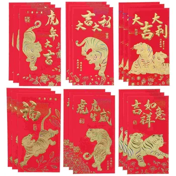 Rdeča Leto Ovojnice Kitajskega Novega Denarja Sredstev Festival Hong Bao Pomlad Paketni Srečen Hongbao Pakete Žep Darilo Pocketslunarfor