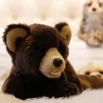 Realno Leni Brown Bear Cub Polnjene Živali Plišastih Igrač