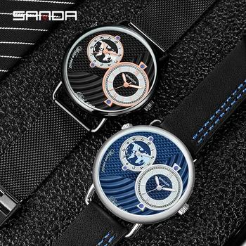 reloj hombre Ure Mens 2022 Minimalističen Moške Mode, Ultra-tanek Watch Preprost Moški Podjetja Kremen ročno uro relogio masculino