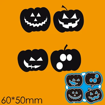 Rezanje kovin Matrice Halloween Buče DIY Ostanki Rezervacije Foto Album Okrasni Papir, Kartice, 60*50mm
