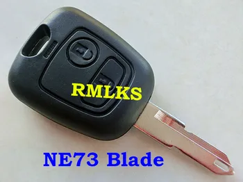 RMLKS 2 Gumb Avto Daljinski Ključ Lupina, Primerna Za Citroen C2 C3 Nerezane NE73 Rezilo