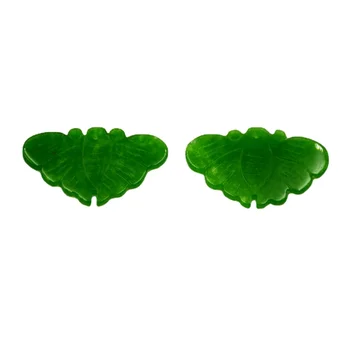 Ročno Izrezljane Green Jade Rezina Bat Obliko Kristalni Kamen za Nakit, Izdelava
