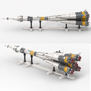 Ruski Krožnem Prostoru Vozila, Soyuz-FG Raketa gradniki Vgradnjo v Zrakoplove, vesoljske ladje Model Opeke MOC Igrače za Otroke Darila