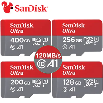 Sandisk 128GB Micro SD Kartica 64GB 256GB Visoke Hitrosti Ultra Micro SD TF Kartice Razred 10 512GB 1TB Microsd Flash Pomnilniško Kartico Za Telefon