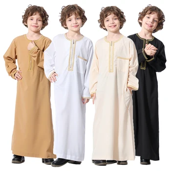 Savdska Arabija Otroci Fantje Thobe Jubba Dishdasha Abaya Islamska Oblačila Muslimanskih Haljo Tam Kaftan Thobe Kurta Oman Pakistan Kostum Molitev