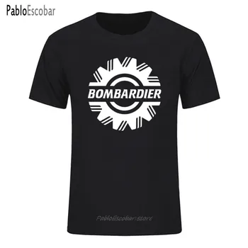 shubuzhi Novo Bombardier Suknjič Pozimi Bombardier Letnik Motocikel Logotip tshirt moški poletje slog top tees plus velikost