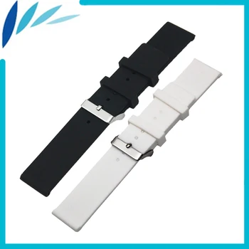 Silikonske Gume Watch Band 20 mm 22 mm 24 mm za Oris Nerjavno Jeklo Pin Zaponka Pasu Zapestne Zanke Pasu Zapestnica Črna Bela + Orodje