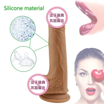 Silikonski Vibrator Sex Igrače za Žensko Realističen Penis z Sesalni G Spot Vagina Stimulator Ženska Masturbacija Izdelke, povezane s spolnostjo