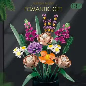 Simulacija šopek gradnik tulipanov cvet romantično rose cvet ptica of paradise dekoracijo DIY igrača dekle darilo za rojstni dan