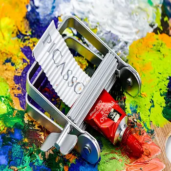 Slikarski Material Squeezer Priročnik Stisnite Oljna slika Gouache Akvarel Barve Multi-funkcionalne zobna pasta Posnetek Aluminija