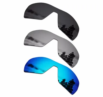 SmartVLT 3 Kosov Polarizirana sončna Očala Zamenjava Leč za Oakley Veja Stealth Črna in Srebrni barvi Titana in Ice Blue