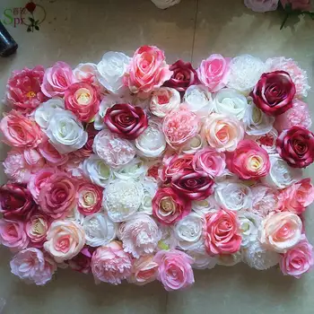 SPR višje kakovosti 3D rose cvet steno poroka ob robu umetnega cvet namizni tekač in centerpiece decorativ cvetlični