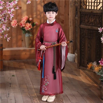 Starodavni Kitajski Slog Fotografijo Ustrelil Obleko Za Otrok Uspešnosti Hanfu Otrok Kostume Fantje Hanfu