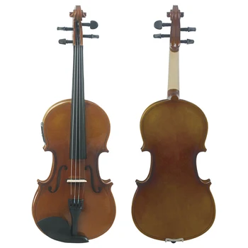 Strokovno 4/4 Akustični Violino Retro EQ Akustična Električna Violina Violina Z ohišjem, ki je Lok Masivnega Lesa, Violina Za Študente, Začetnike