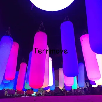 Svetlobe Zabavno Občutljive Dotika Barve Interaktivna Igrača led trak balon Sandbag Obliko Napihljivi Balon Razsvetljavo Steber Stolpec
