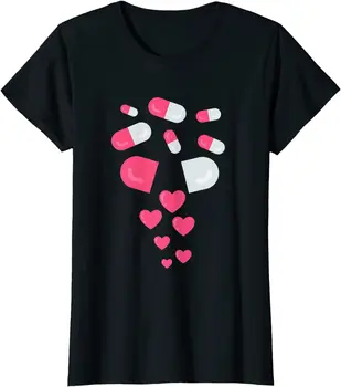 Tablete Srce Ljubezni Valentine Hearts Medicine, Farmacije Darilo T-Shirt