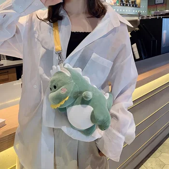 Torba Ženske Novi Japonski in korejski Risanka Luštna Punca je Majhno Vrečko Srčkan Dinozaver Igrača Nahrbtnik Messenger Bag