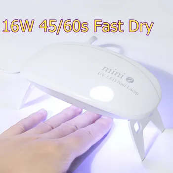 TP 16W Mini Lučka za Nohte Lak za Lase Pralni UV-LED Lučka za Hitro Sušenje Prenosni Mikro USB Kabel za Domačo Uporabo Sušenje Lučka Za Gel Nohte