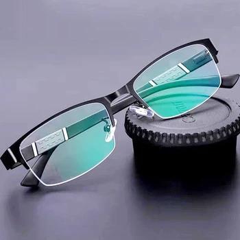 TR90 Obravnavi Očala Moški Ženske Prilagodljiv Pol Okvir Presbyopic Očala Ultralahkih Optični Računalnik Povečevalno Dioptrije +1.5 +2.0