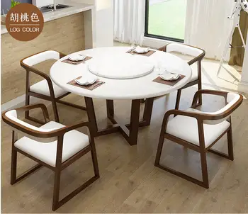 trdne lesene Jedilnice Set Home naravnega marmorja vrh minimalističen sodobne jedilno mizo in 4 stoli mesa de jantar muebles comedor