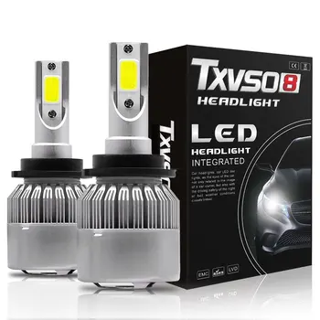 TXVSO8 D2S D4S LED Smerniki Žarnice 6000K Avto Luči D4S 12V 110W Žarometi, Luči, Vgrajene v Izključi Turbo Ventilator Spredaj Led Par Cabeza